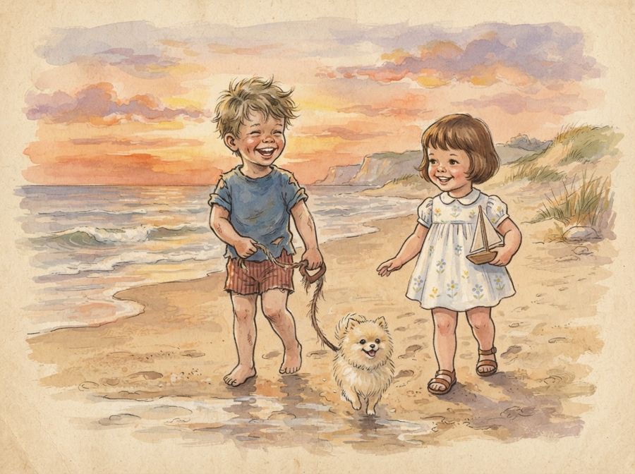 Vintage storybook style